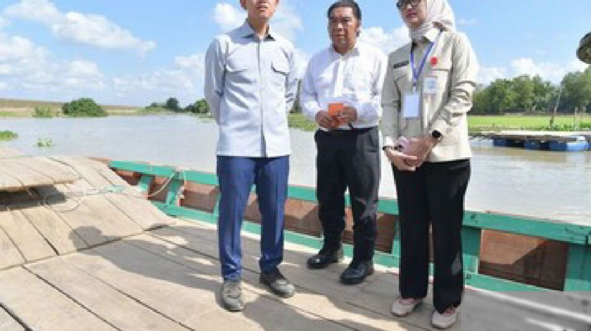 Gibran Naik Perahu Klotok Tinjau Jembatan Way Bungur Lampung