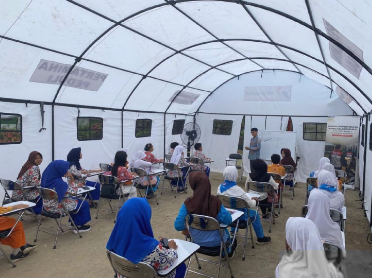 Pertamina Dirikan Ruang Belajar Sementara di Bengkulu Dukung SDGs