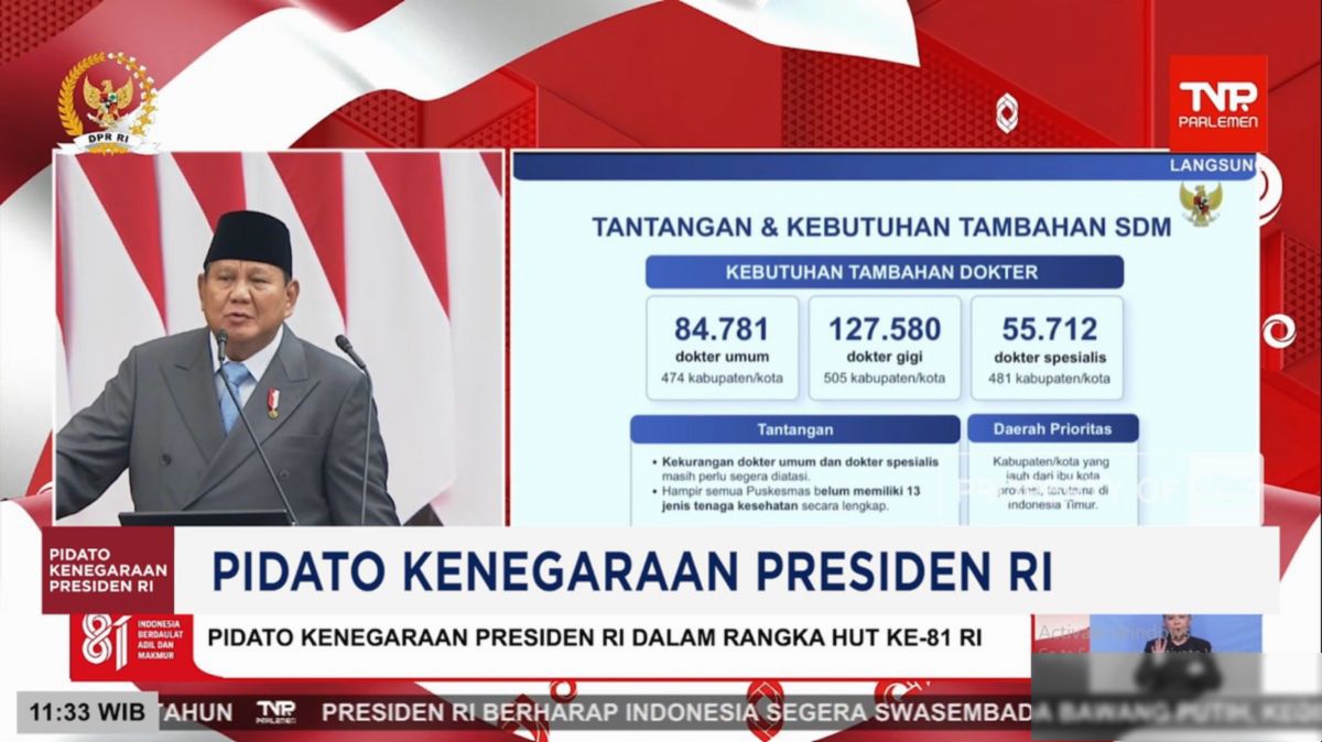 Prabowo Bangun Prodi Spesialis di 11 Provinsi Perbanyak Dokter Ahli
