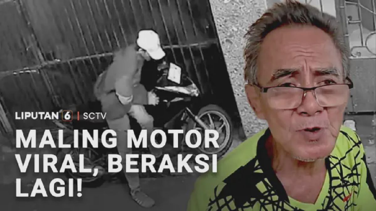 Jakarta — Maling Motor Viral Terekam CCTV Beraksi di Sejumlah Lokasi