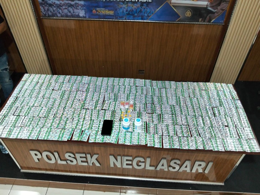 Polisi Tangkap Pengedar Obat Keras di Tangerang, 4.650 Pil Disita