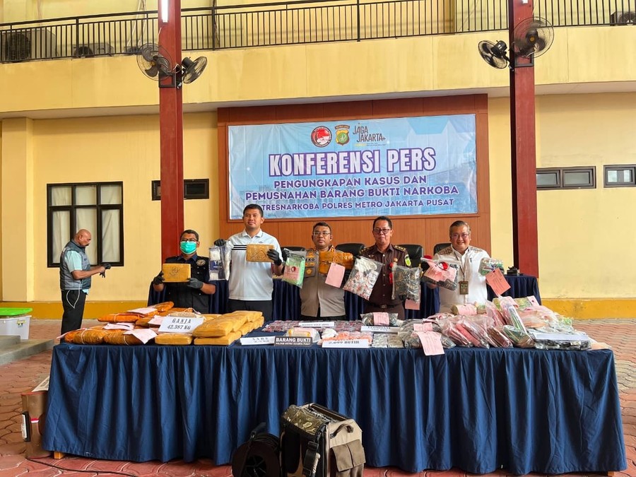 20 Kasus Narkoba Diungkap Polres Jakpus Selama Juni, 15 Orang Ditetapkan Tersangka
