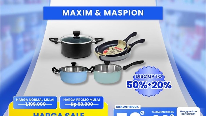 Beli Alat Masak Jadi Semurah Ini di Transmart Full Day Sale