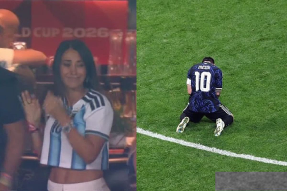 Air Mata Haru Messi dan Antonela Warnai Gelar Juara Dunia Argentina