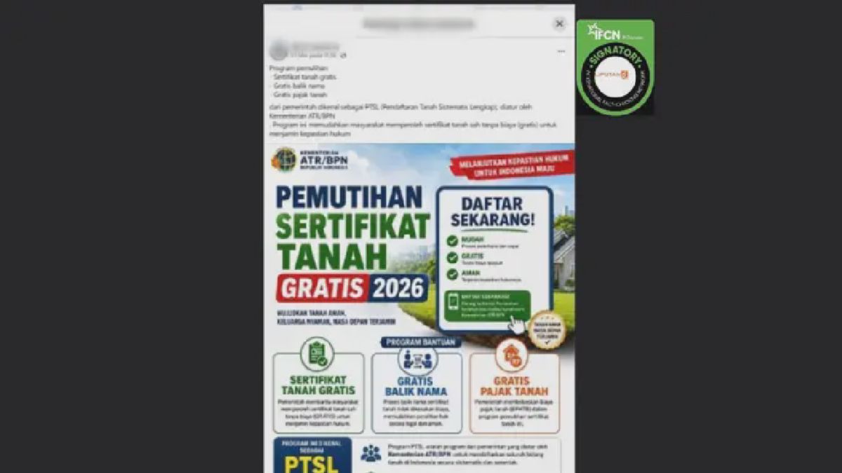 Liputan6 Bantah Klaim Link Pendaftaran Sertifikat Tanah Gratis 2026