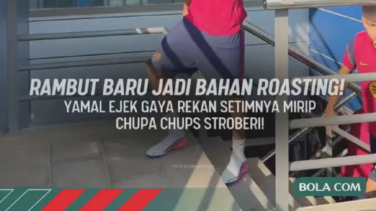 Lamine Yamal Ejek Gaya Rambut Rekan Setimnya Mirip Chupa Chups Stroberi
