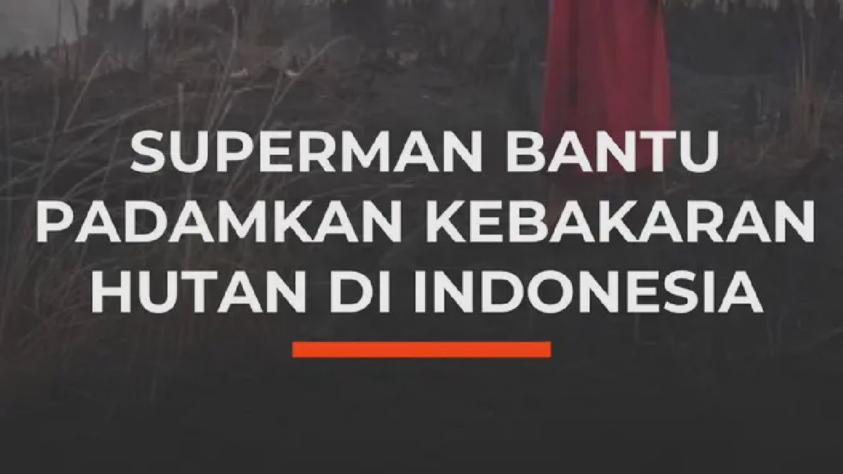 Superman Rudiansyah Turun Padamkan Kebakaran Hutan di Palangka Raya