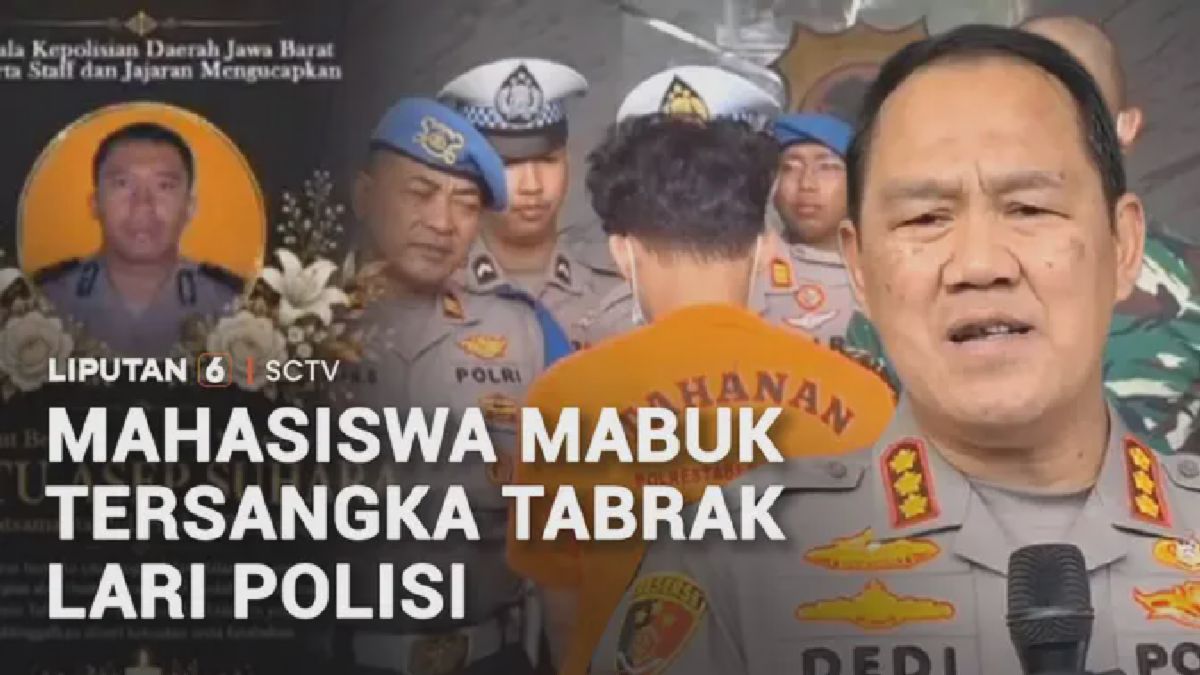 [BANDUNG] — Mahasiswa Ditetapkan Tersangka Tabrak Lari Tewaskan Aiptu Asep Suhara